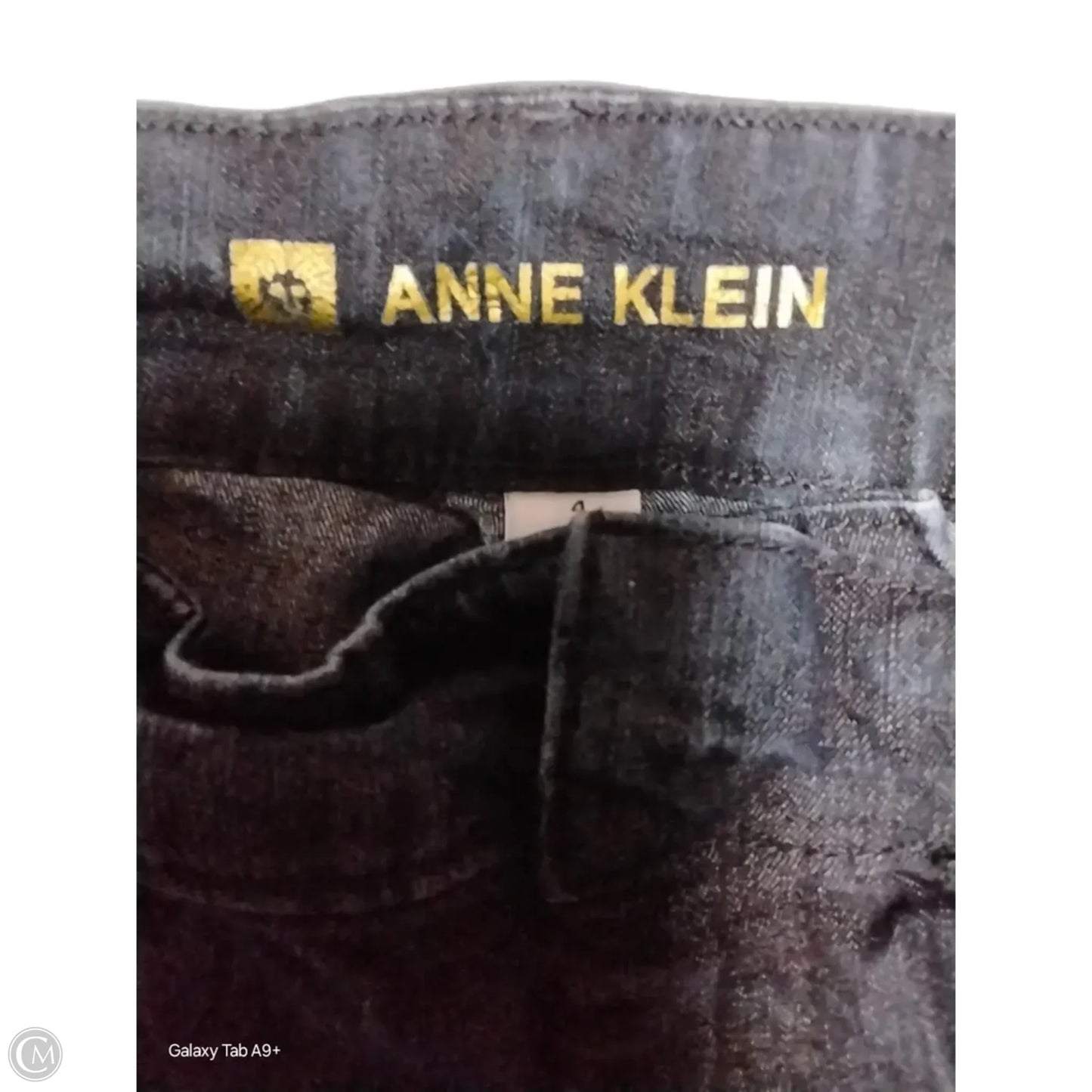 Jeans Straight By Anne Klein In Blue Denim, Size: 4