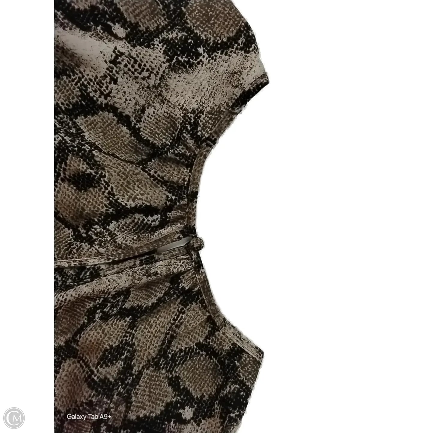 Blouse 3/4 Sleeve By Limited In Snakeskin Print, Size: M