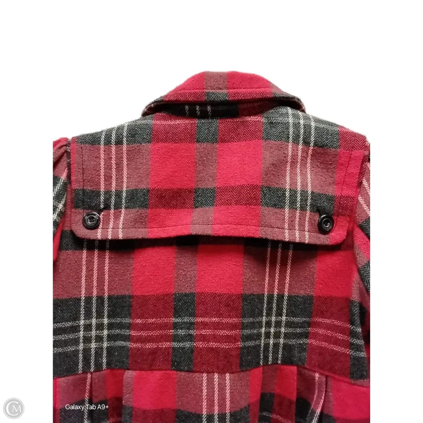 Coat Peacoat By Bb Dakota In Black & Red, Size: S