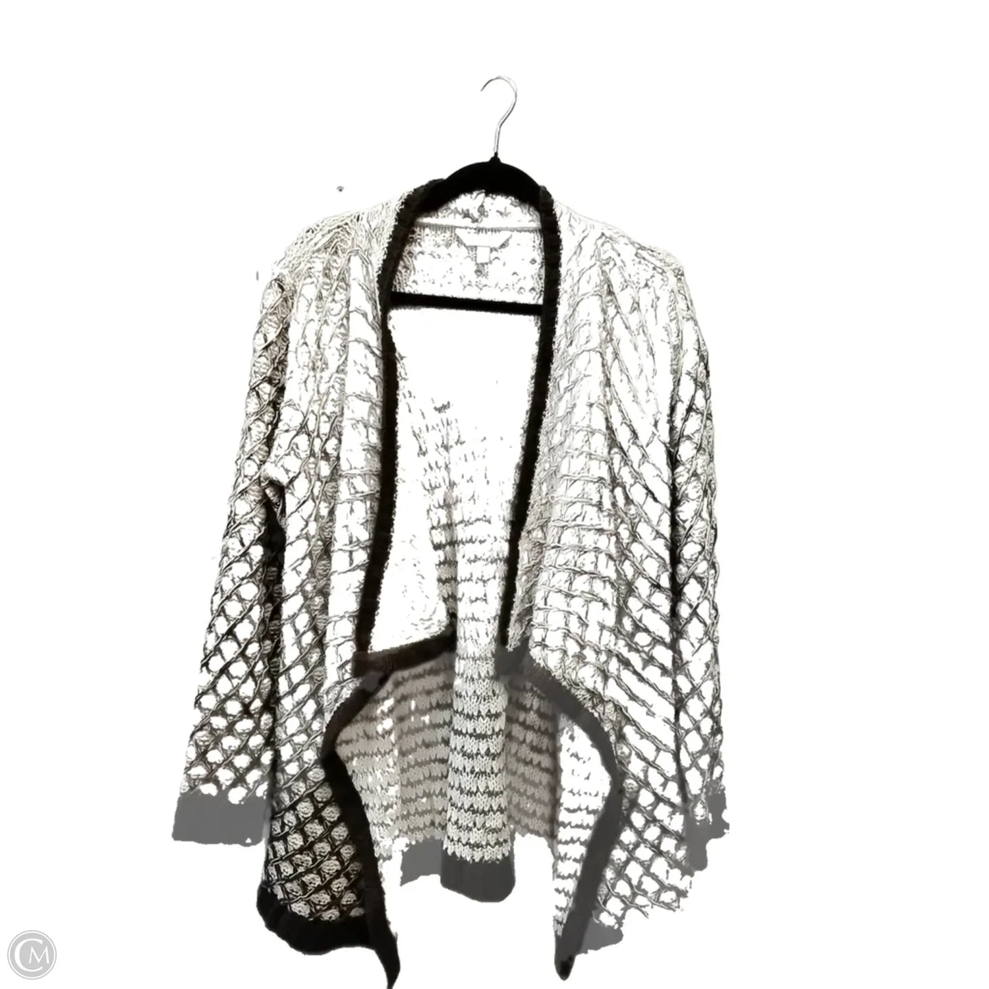 Sweater Cardigan By Time And Tru In Brown & Tan, Size: Xl