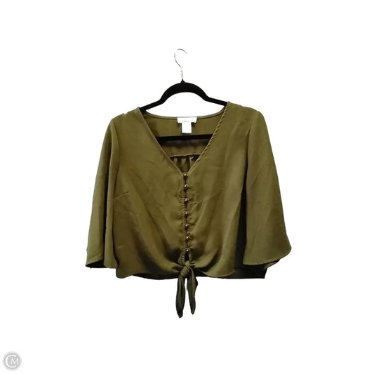 Top Long Sleeve By Urban Romantics In Green, Size: M