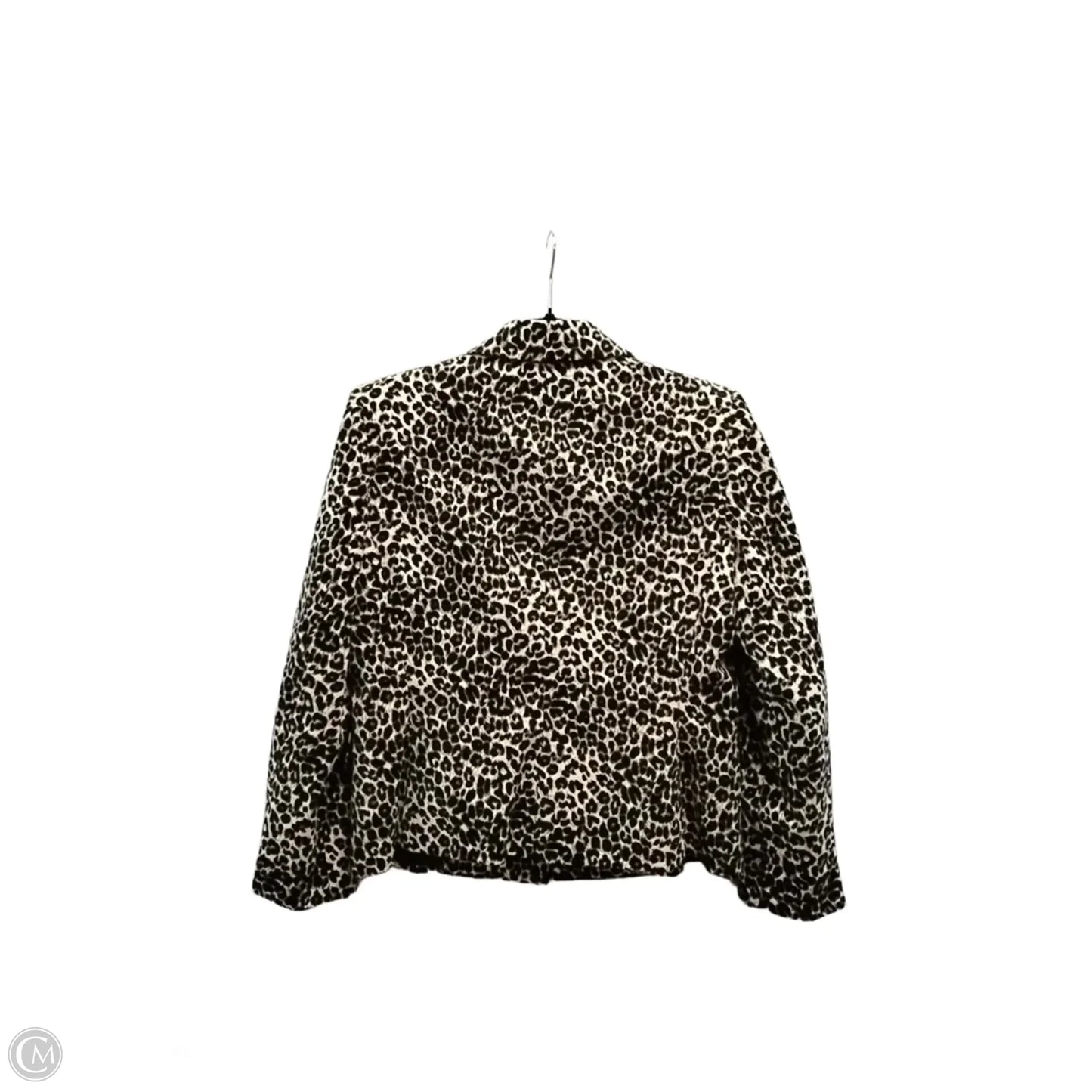Blazer By Kasper In Animal Print, Size: Mp