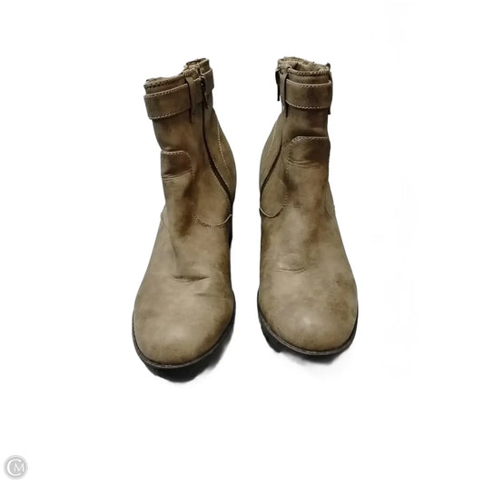 Boots Ankle Heels By Paige In Beige, Size: 11