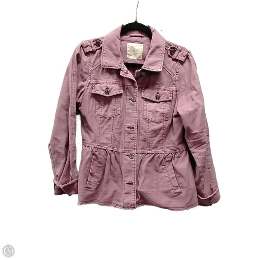 Jacket Shirt By Altard State In Mauve, Size: M