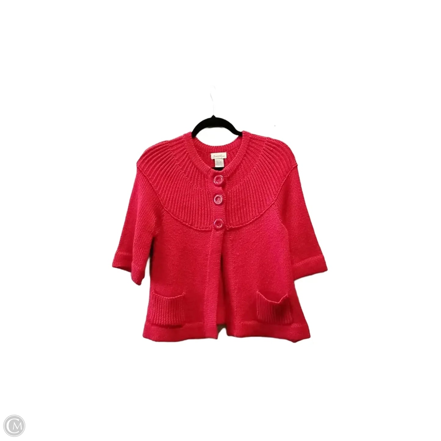 Sweater Short Sleeve By Charlotte Russe In Red, Size: L