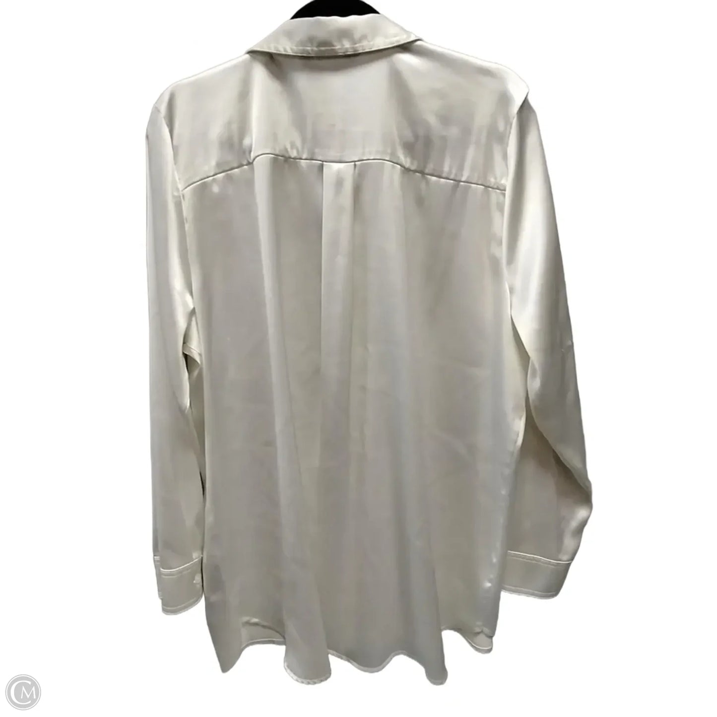 Blouse Long Sleeve By Simply Vera In White, Size: Xl