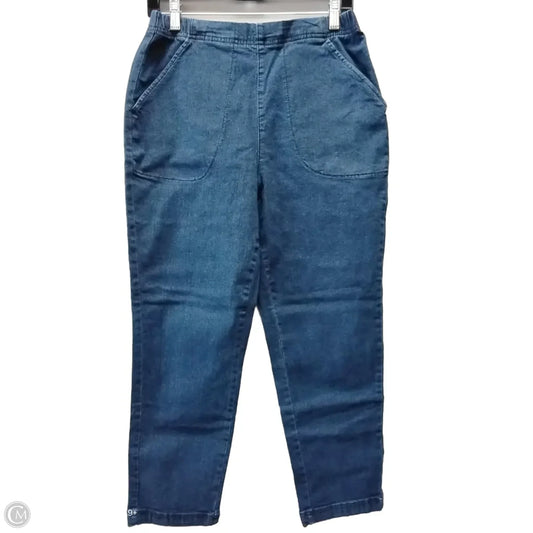 Jeans Straight By Croft And Barrow In Blue Denim, Size: 12p