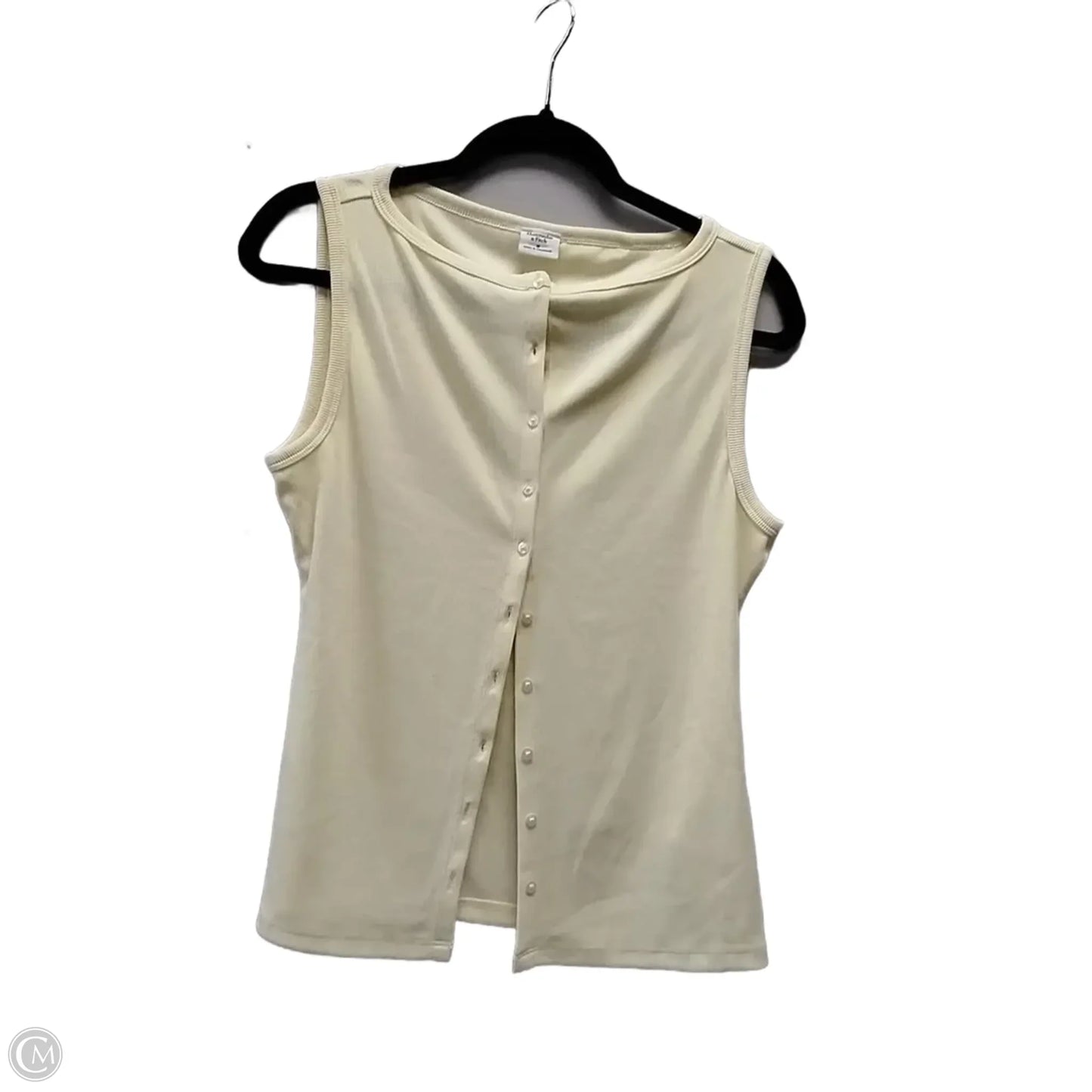 Top Sleeveless Basic By Abercrombie And Fitch In Yellow, Size: M