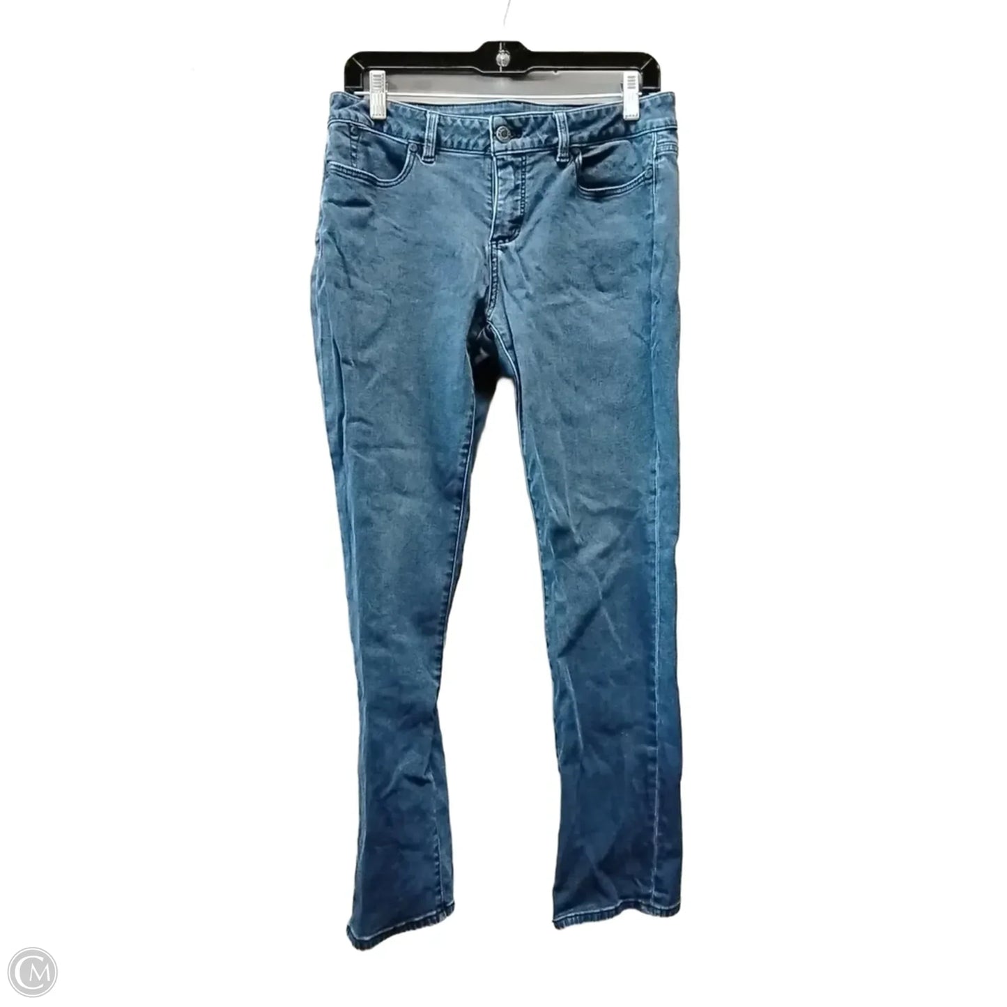Jeans Straight By Talbots In Blue Denim, Size: 8p
