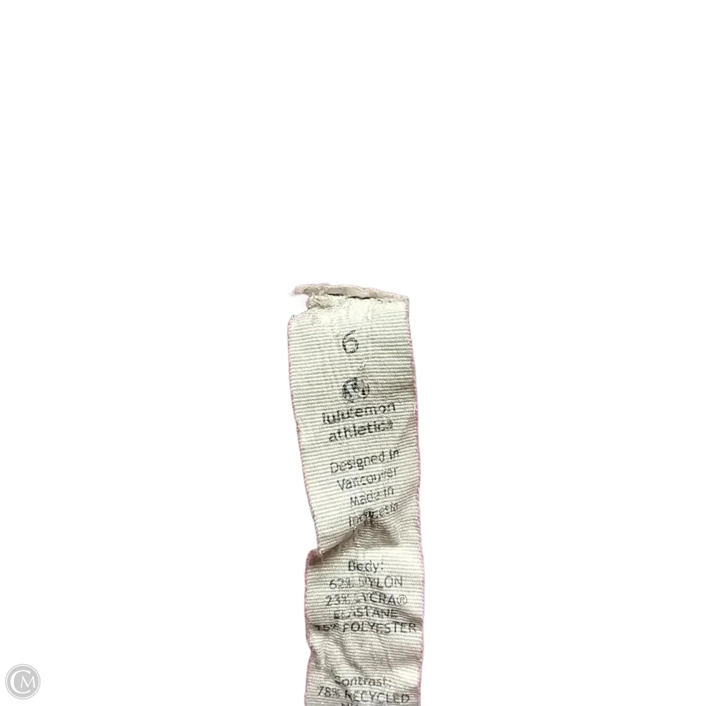 Athletic Top Long Sleeve Collar By Lululemon In Pink, Size: S