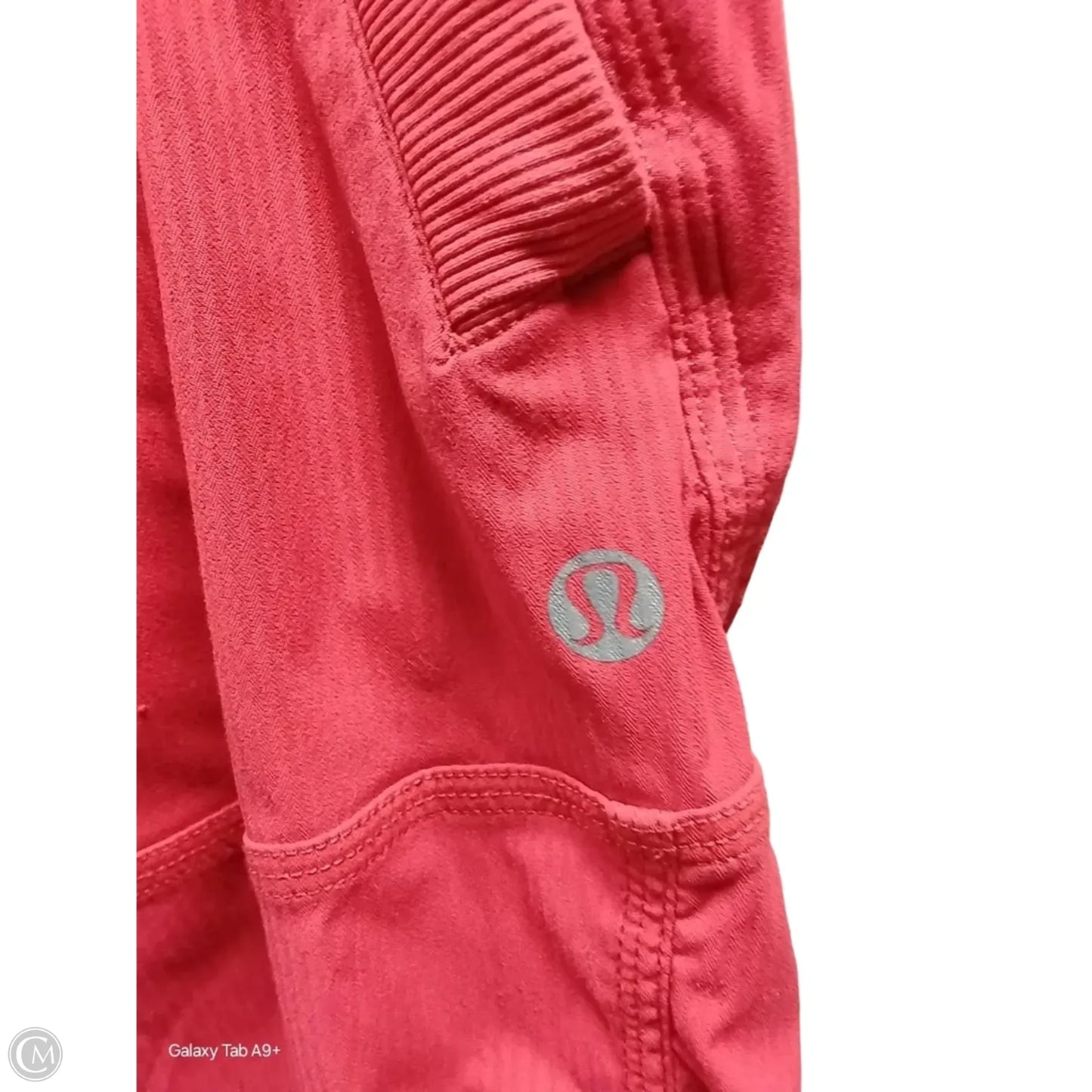 Athletic Capris By Lululemon In Orange, Size: S