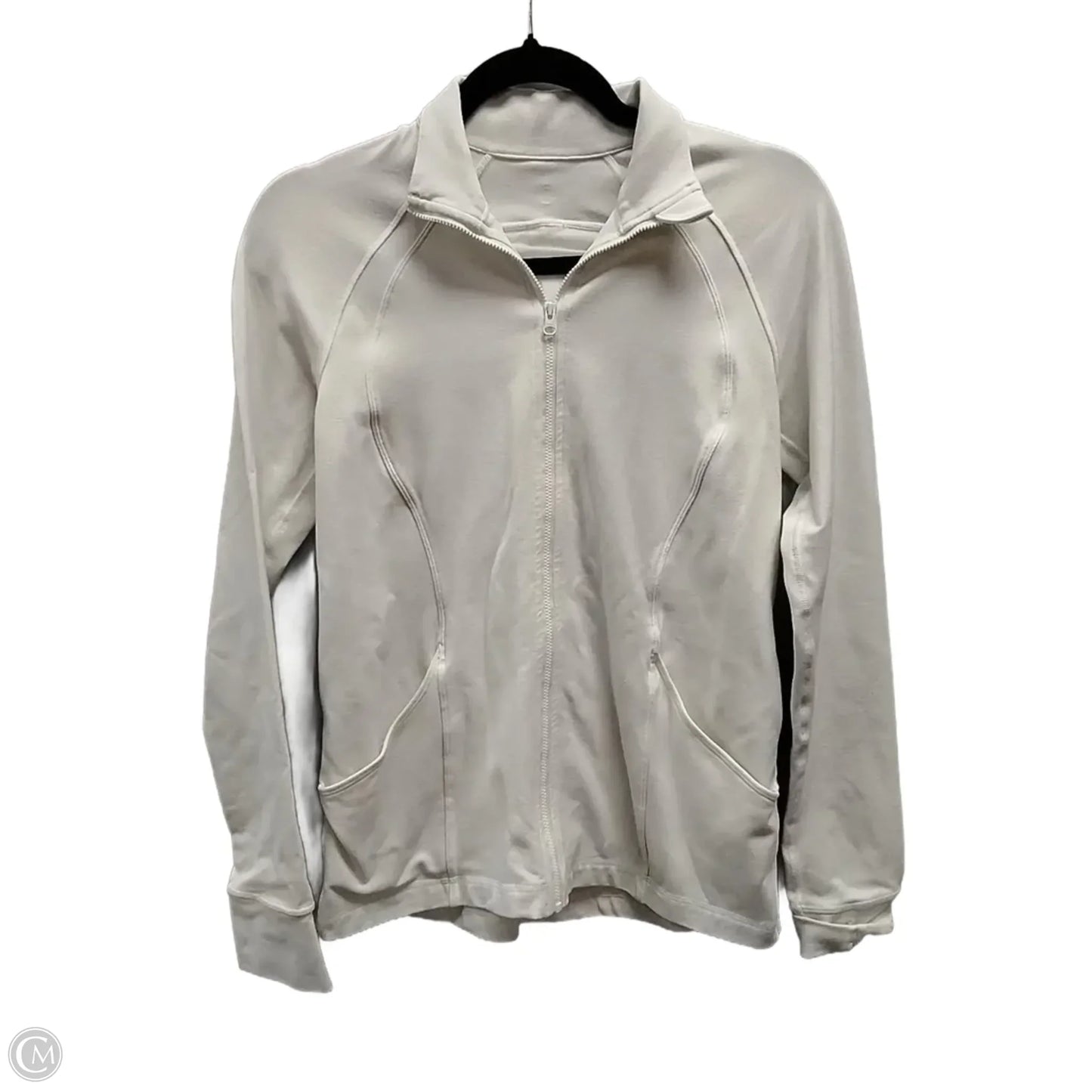 Athletic Sweatshirt Hoodie By Lululemon In White, Size: S