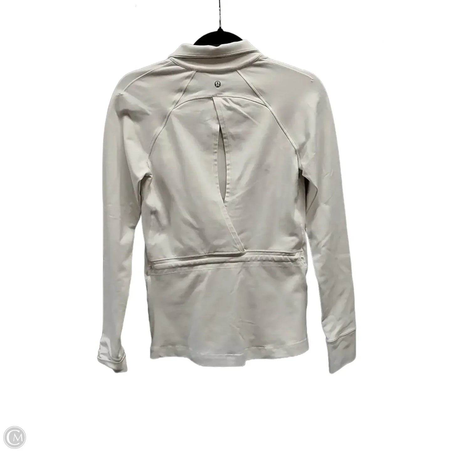 Athletic Sweatshirt Hoodie By Lululemon In White, Size: S