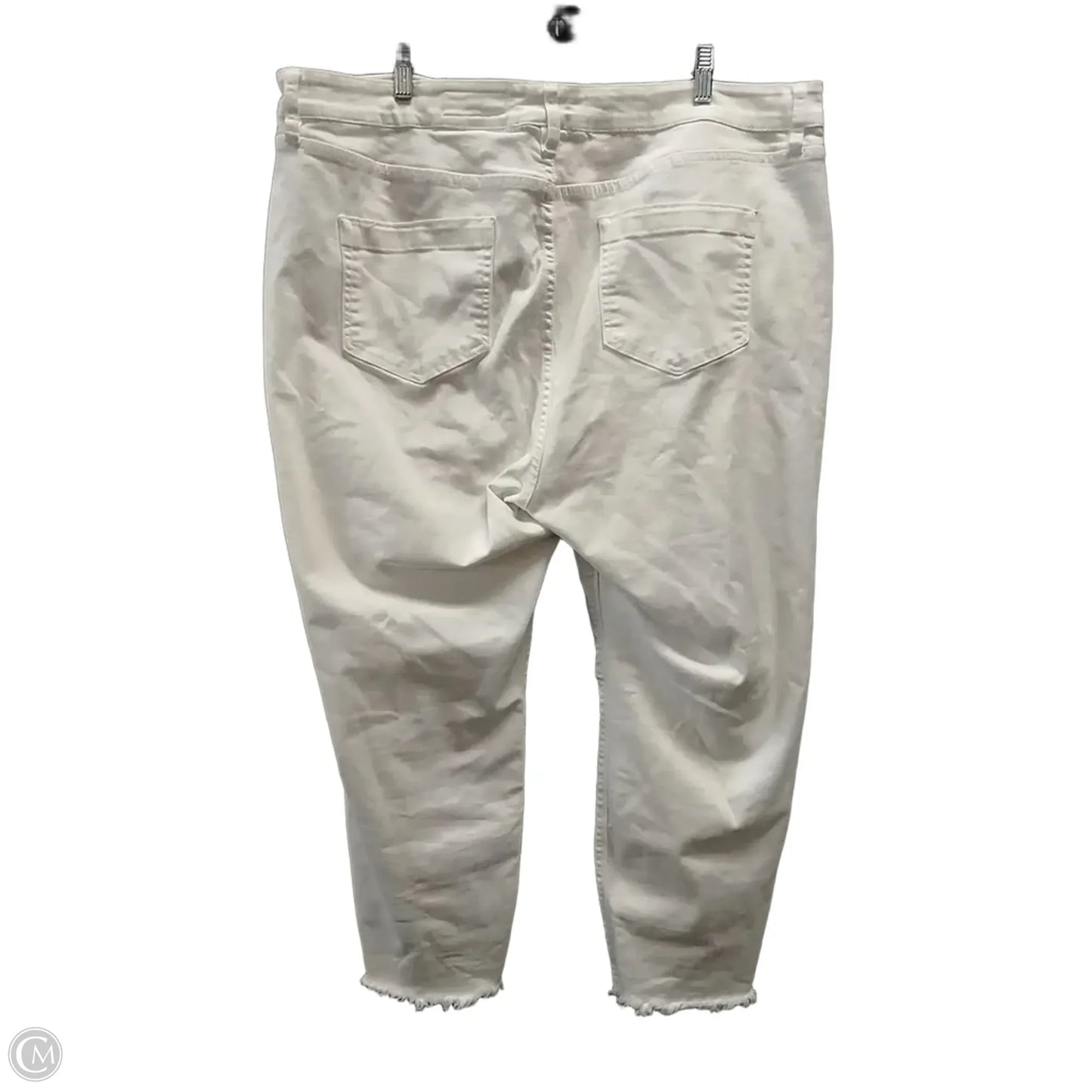 Jeans Cropped By Vince Camuto In White, Size: 22w