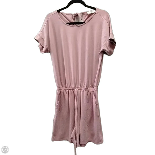 Romper By Zenana In Mauve, Size: M