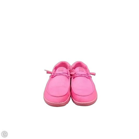 Shoes Sneakers By Hey Dude In Pink, Size: 9