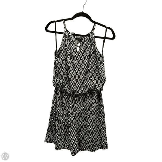 Romper By White House Black Market In Geometric Pattern, Size: M