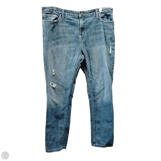 Jeans Boot Cut By Harley Davidson In Blue Denim, Size: 14