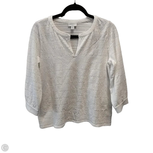 Top Long Sleeve Basic By J. Jill In White, Size: Sp