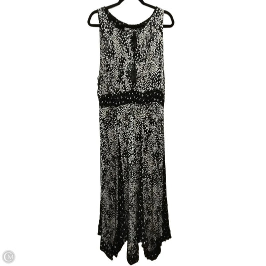 Dress Casual Maxi By Bila In Black & White, Size: 18