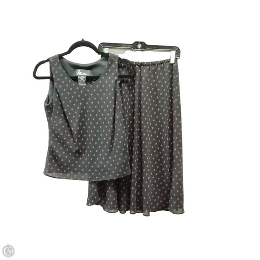 Skirt Set 2pc By Cme In Black & Red, Size: 6p