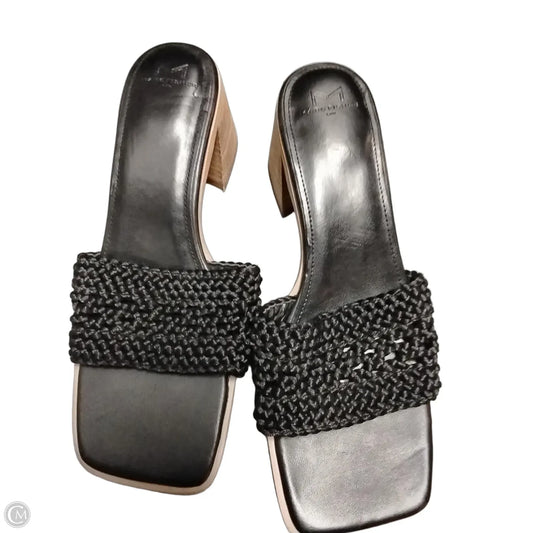 Sandals Heels Block By Marc Fisher In Black, Size: 9.5