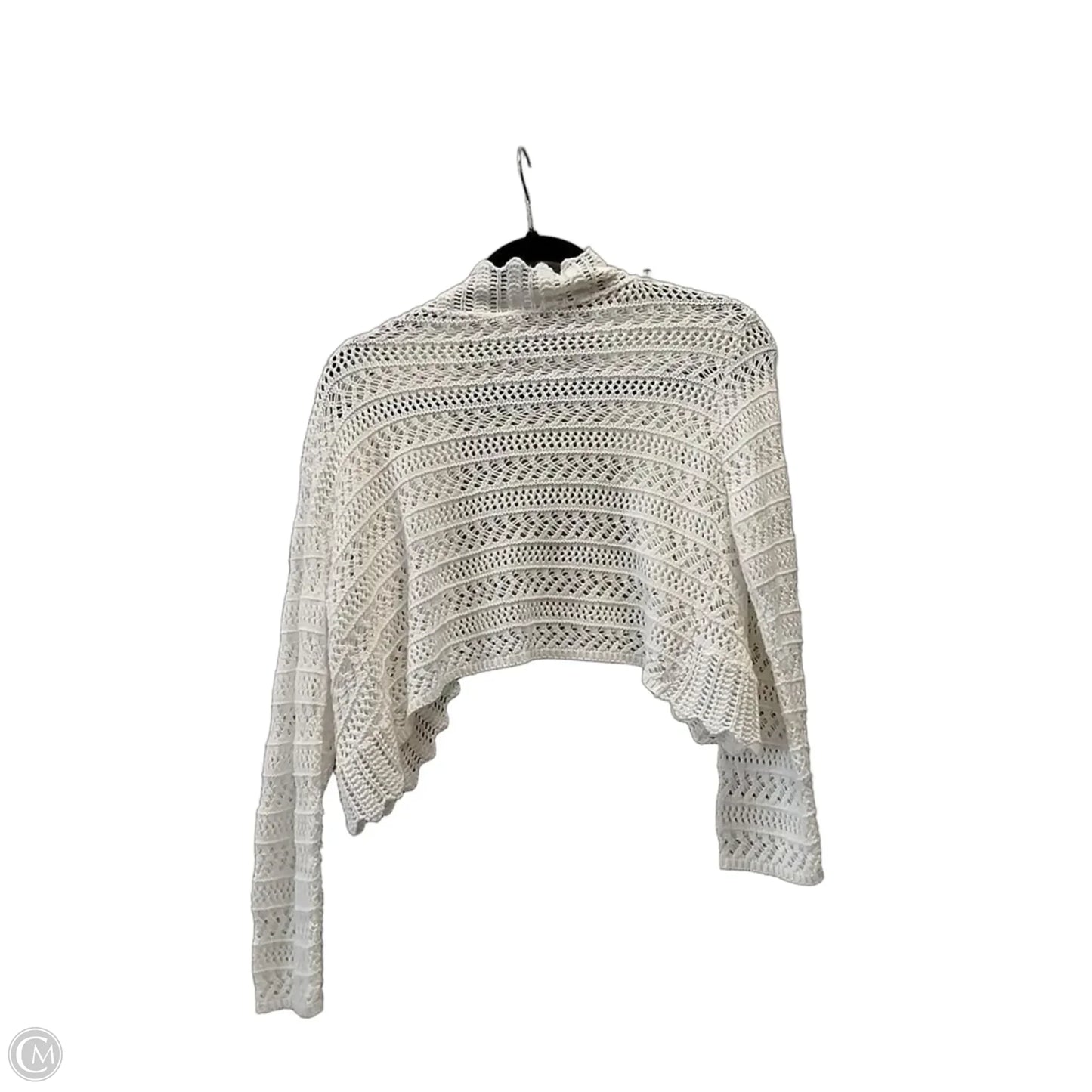 Shawl By Clothes Mentor In White, Size: S