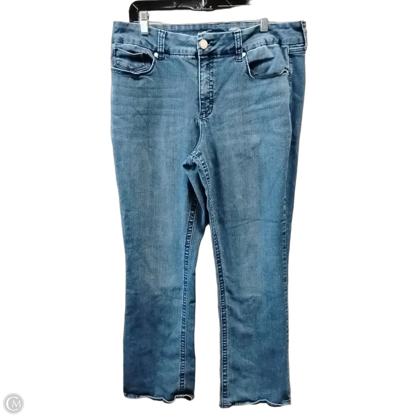 Jeans Wide Leg By Seven 7 In Blue Denim, Size: 18