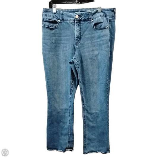 Jeans Wide Leg By Seven 7 In Blue Denim, Size: 18
