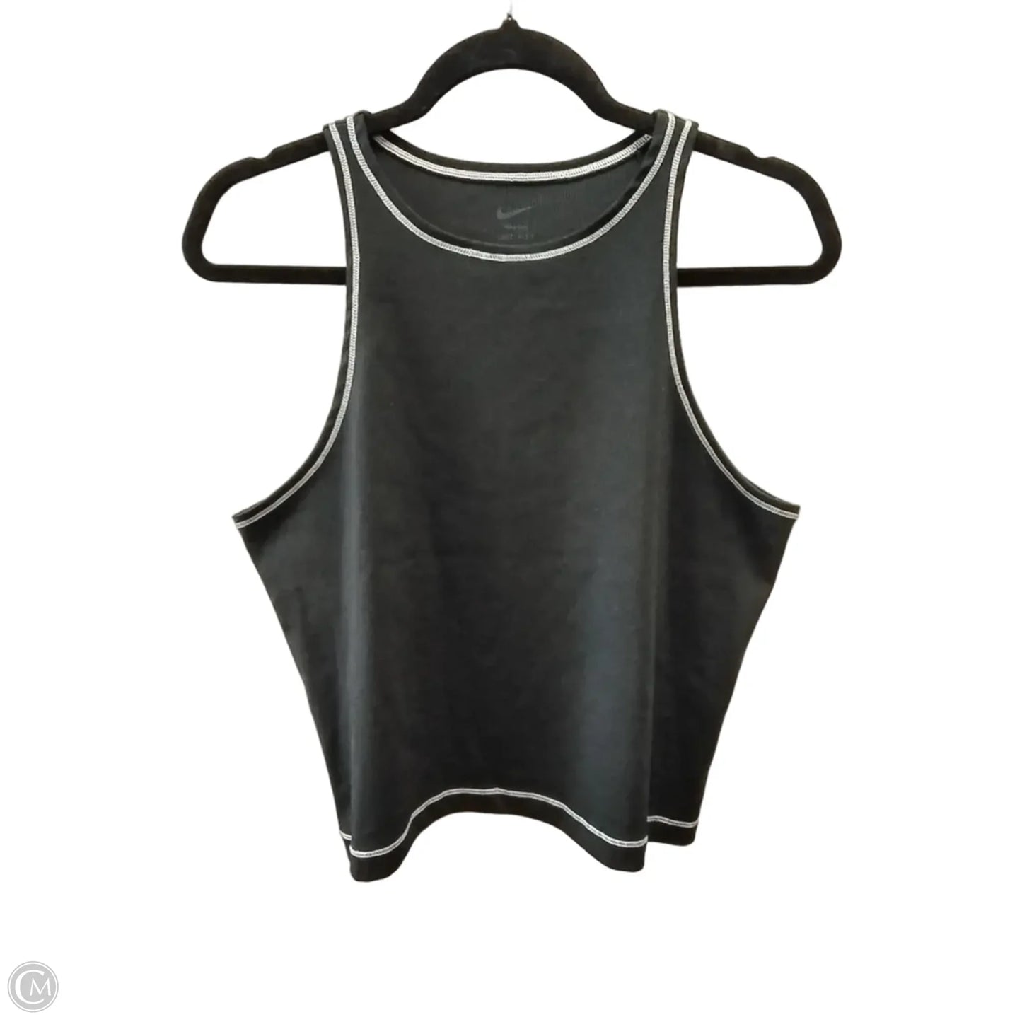 Athletic Tank Top By Nike Apparel In Black, Size: Xl
