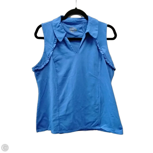 Top Sleeveless Designer By Lilly Pulitzer In Blue, Size: Xl