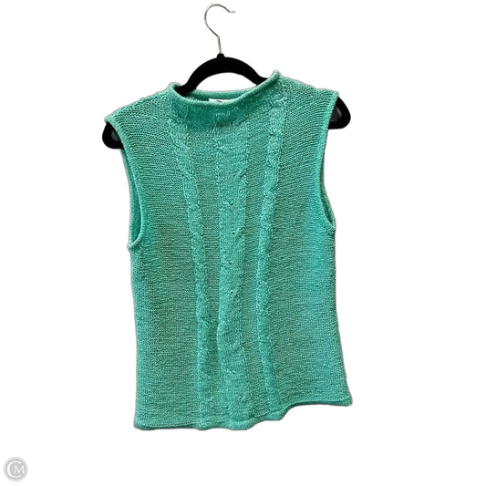 Sweater Short Sleeve By Coldwater Creek In Teal, Size: M
