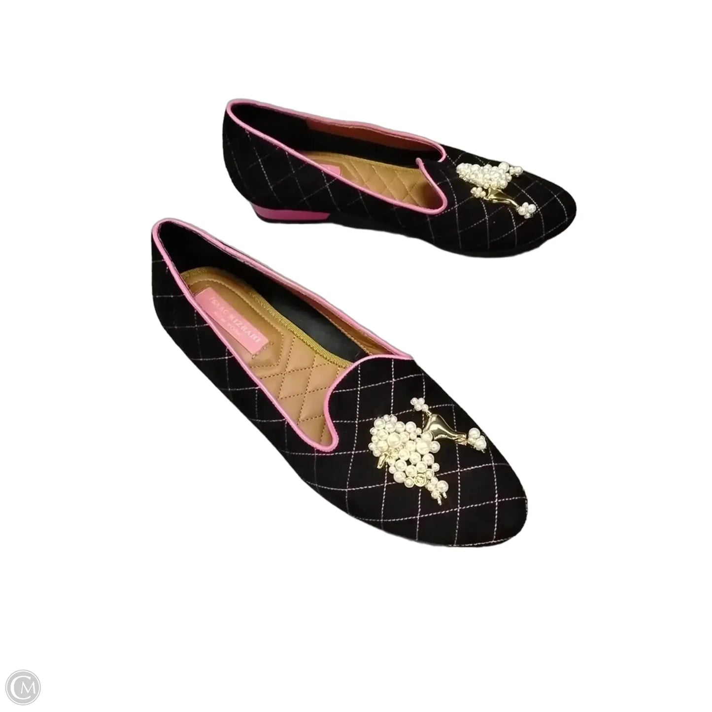 Shoes Flats By Isaac Mizrahi In Black & Pink, Size: 6.5