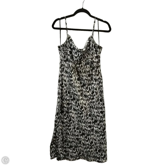 Dress Casual Maxi By Express In Black & Silver, Size: 10