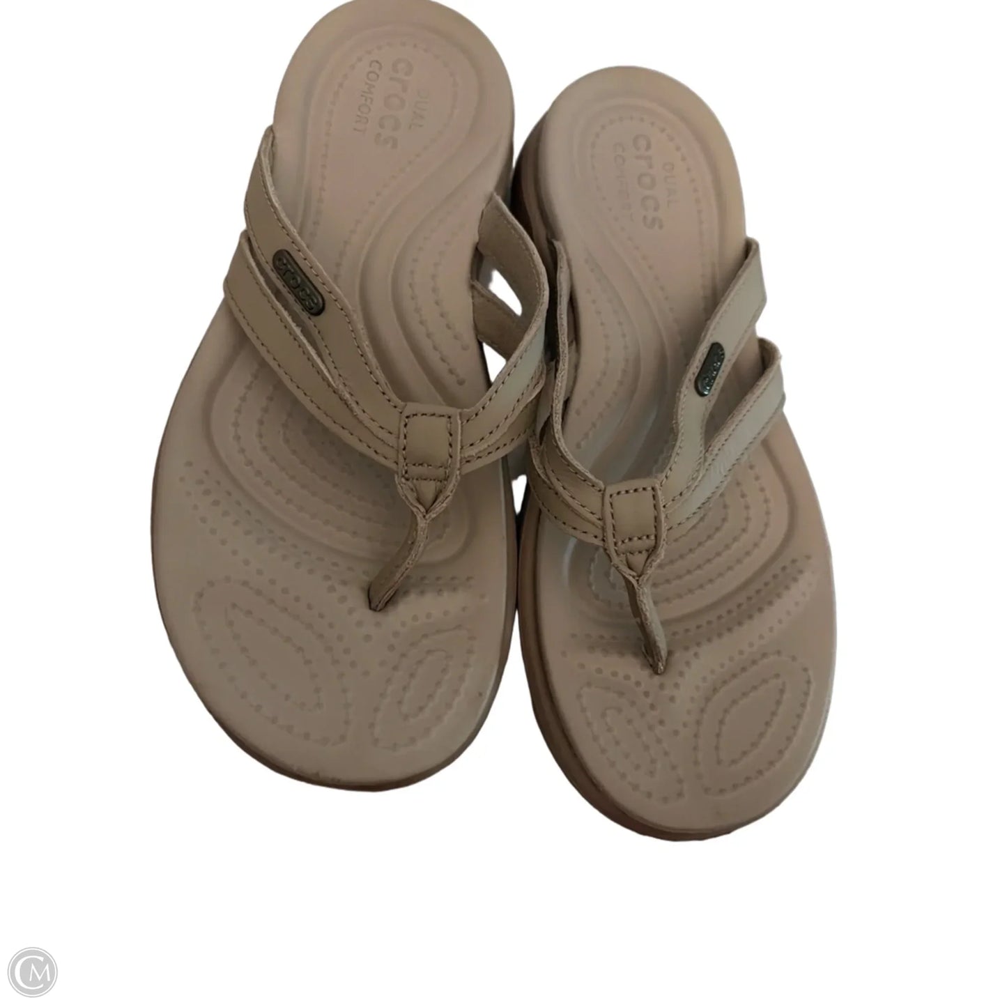 Sandals Sport By Crocs In Tan, Size: 6