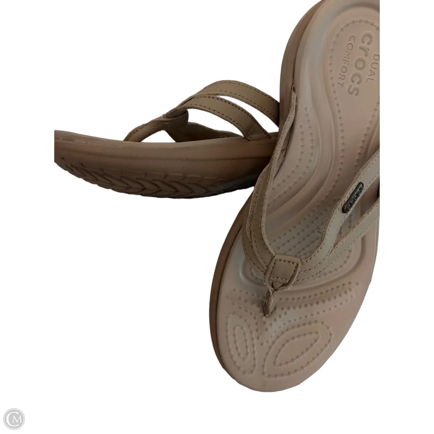 Sandals Sport By Crocs In Tan, Size: 6