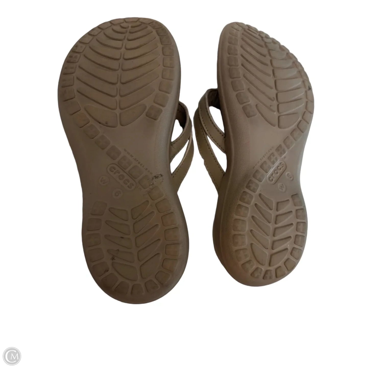 Sandals Sport By Crocs In Tan, Size: 6