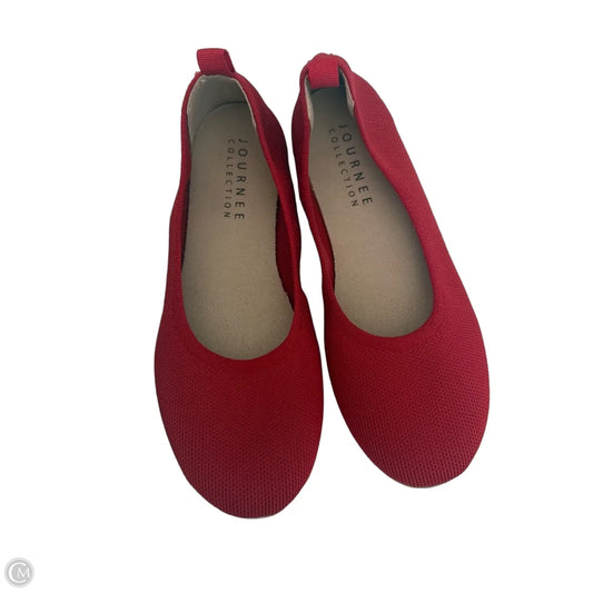 Shoes Flats By Journee In Red, Size: 8