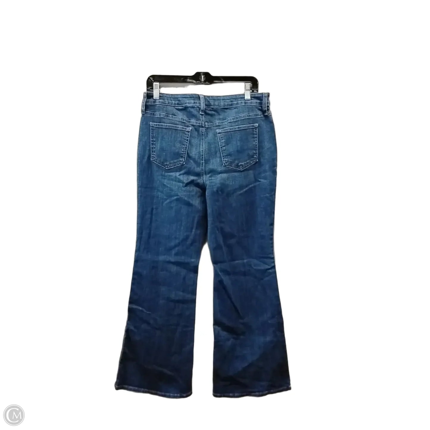 Jeans Flared By Chicos In Blue Denim, Size: 10