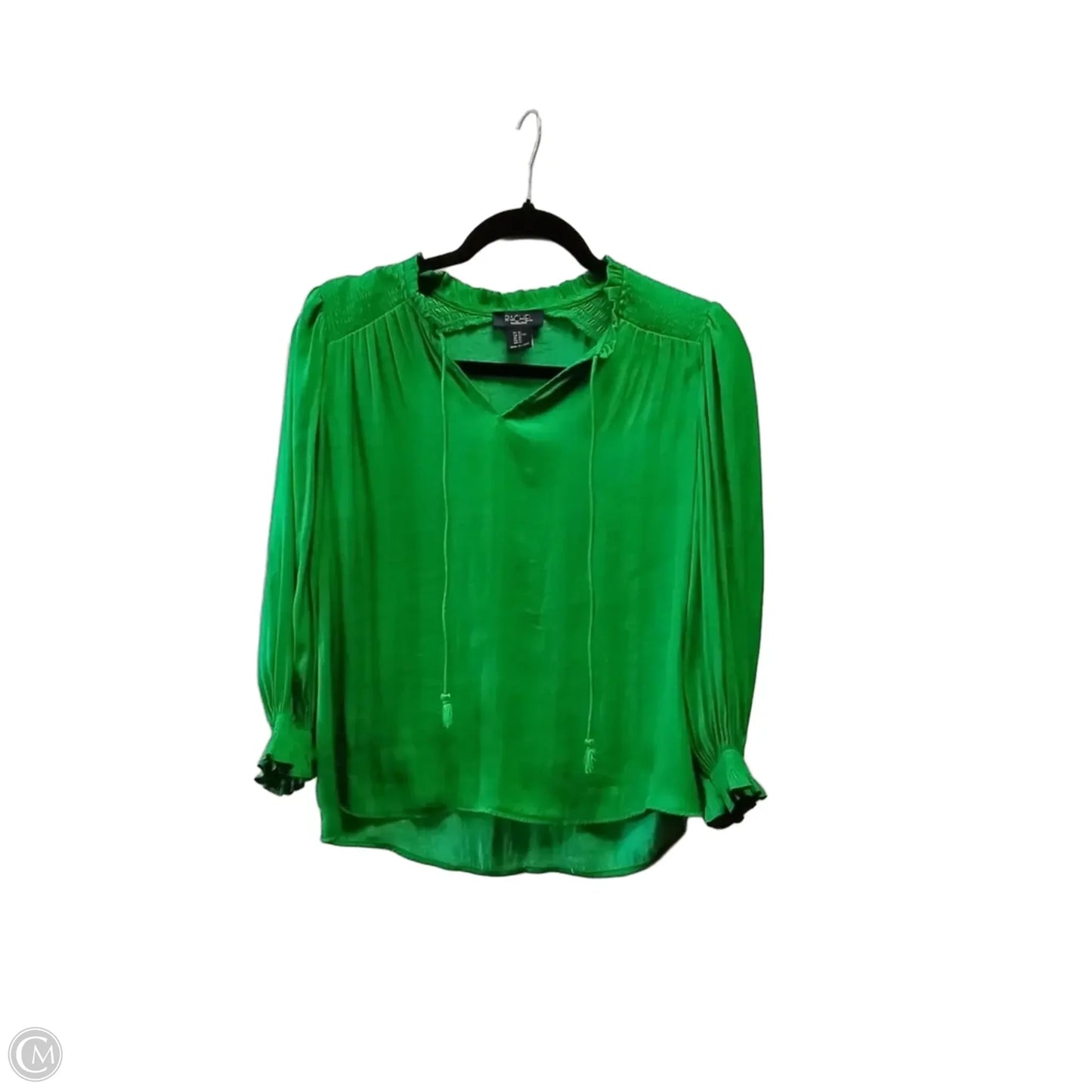 Blouse Long Sleeve By Rachel Roy In Green, Size: Xs
