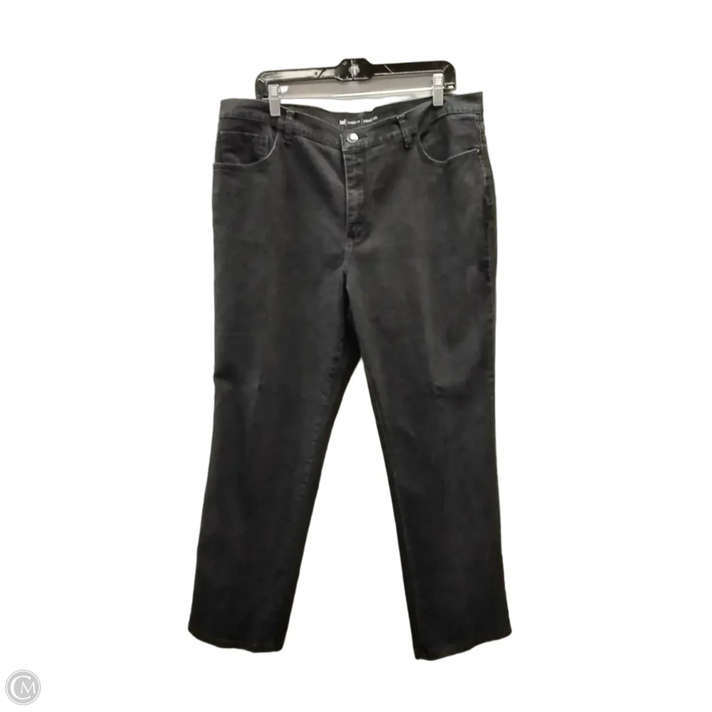 Jeans Straight By Lee In Black, Size: 16