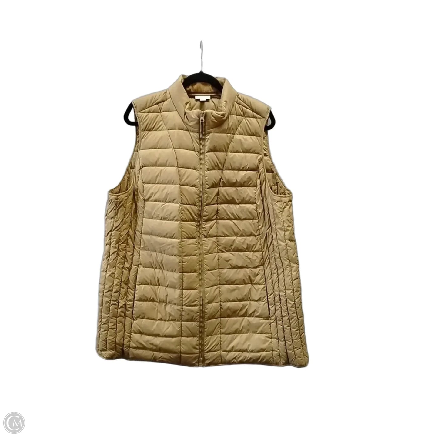 Vest Puffer & Quilted By J. Jill In Tan, Size: 2x