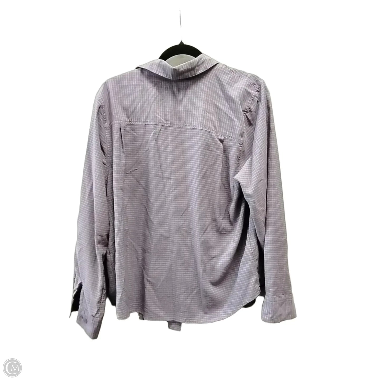 Blouse Long Sleeve By Cj Banks In Purple, Size: Xl