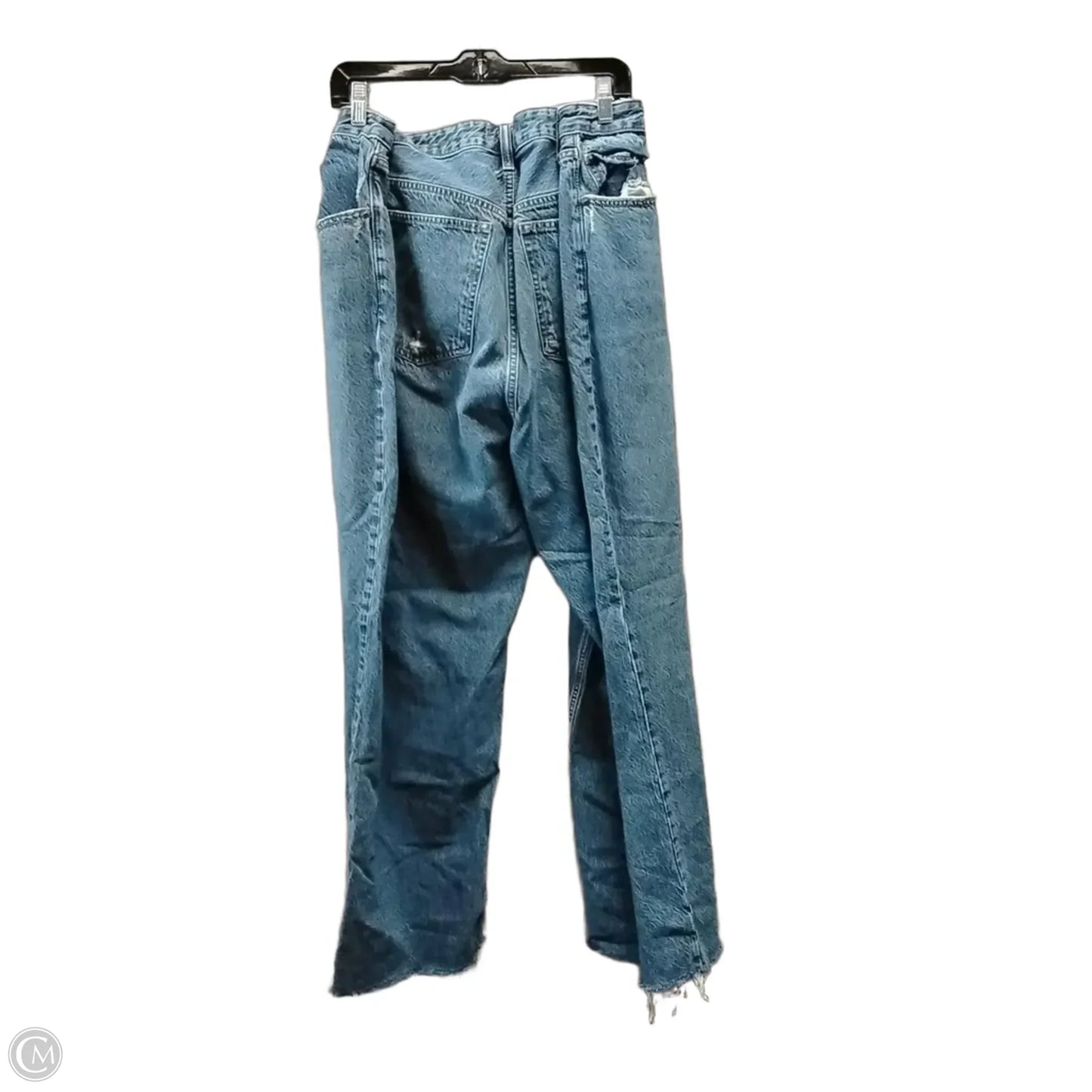 Jeans Wide Leg By Abercrombie And Fitch In Blue Denim, Size: 20