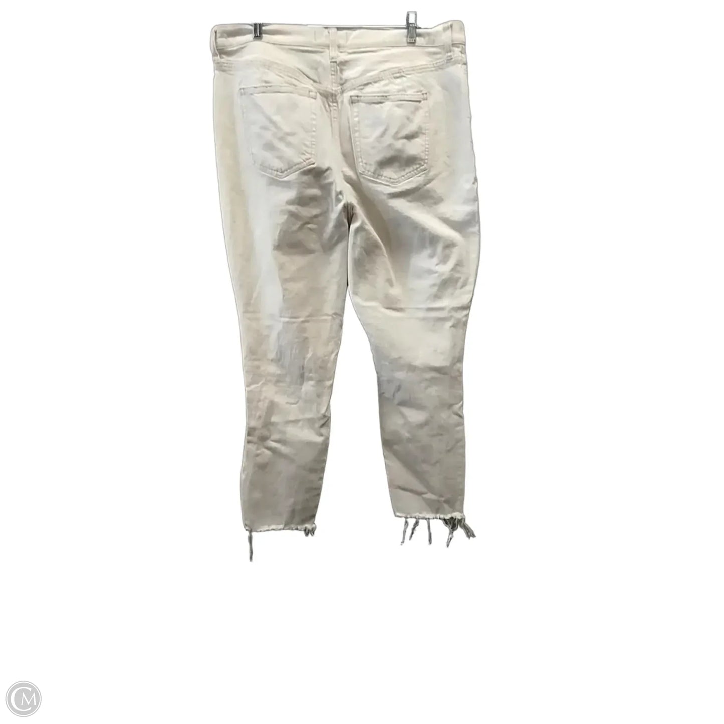 Jeans Straight By We The Free In Cream Denim, Size: 18