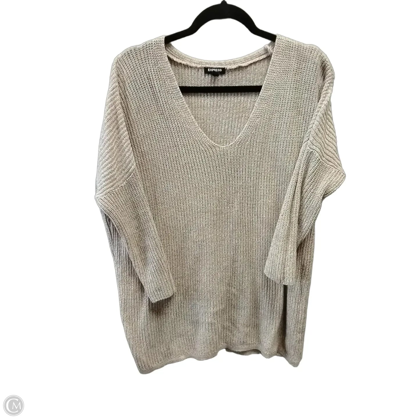 Sweater By Express In Tan, Size: L