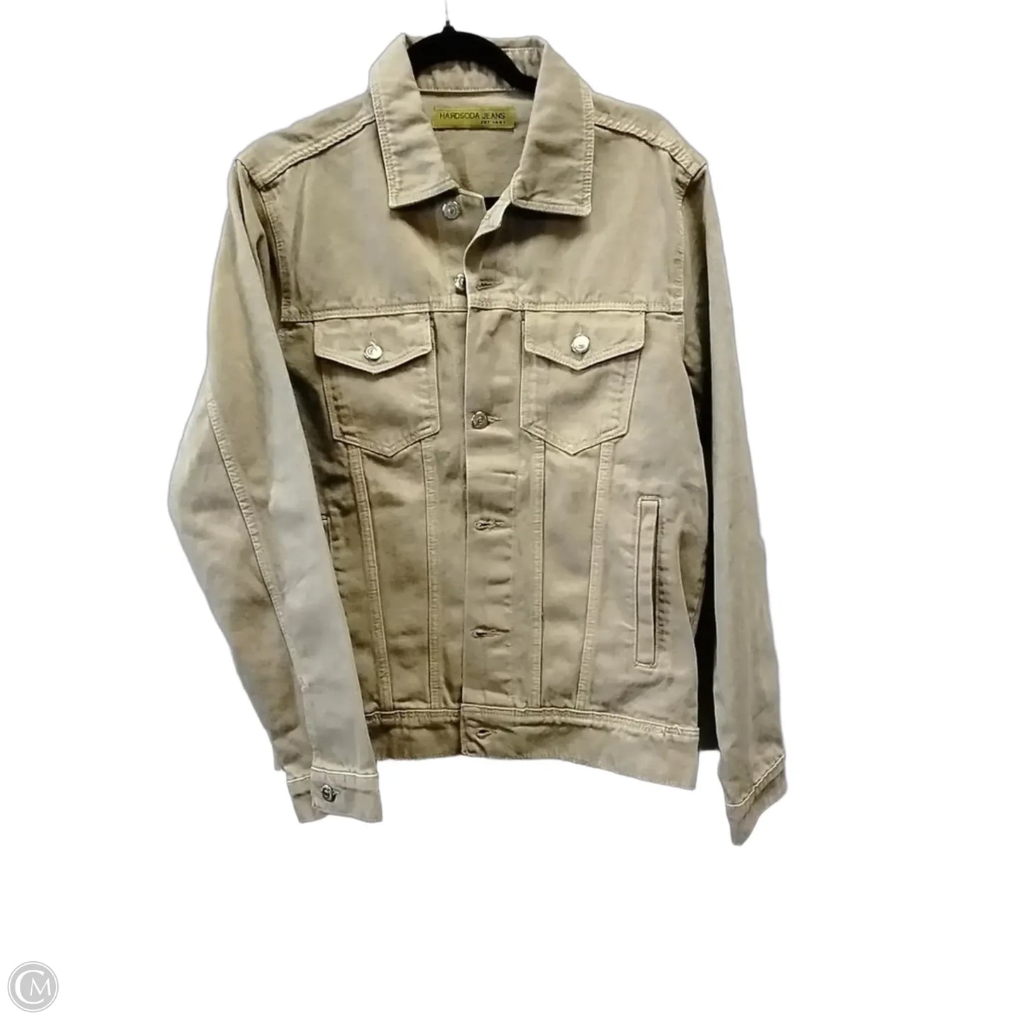 Jacket Denim By Cme In Tan Denim, Size: Xl