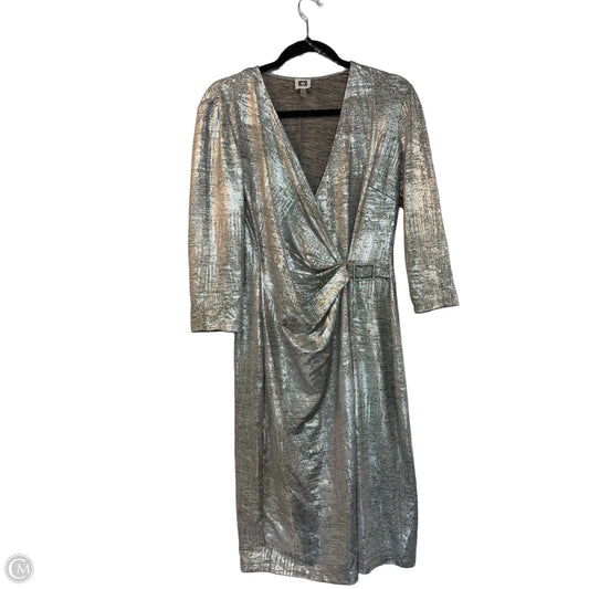 Dress Party Midi By Anne Klein In Silver, Size: 8