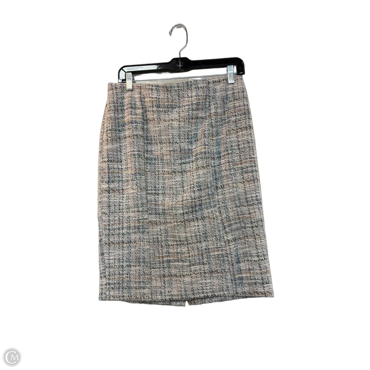 Skirt Midi By Kate Kasin In Cream & Green, Size: 12