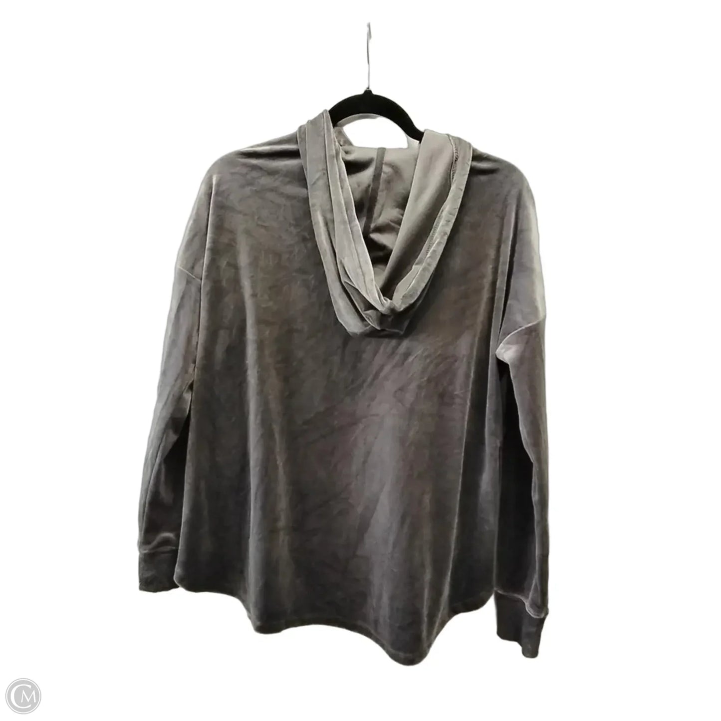 Sweatshirt Hoodie By Alfani In Grey, Size: M
